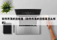 软件开发的流程是（软件开发的流程是怎么样的）